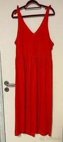 Šaty letné dlhé červené Vero Moda XL/XXL