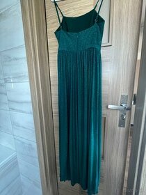 Spoločenské smaragdové šaty - 1