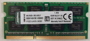 8GB DDR3L 1600Mhz SODIM Kingston