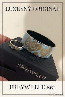 Luxusný FREYWILLE set – náramok + prsteň, nový
