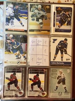 Slovaci v NHL - hokejove karty