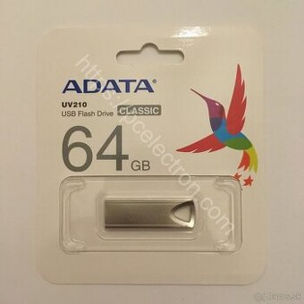 Predám úplne nový nerozbalený celokovový 64 GB USB kľúč ADAT