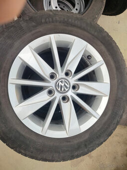 Originál alu disky+pneu VW Golf VII 15", 6Jx15 ET43 5x112