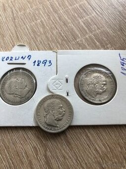 1 koruna Rakúsko a 1 koruna uhorsko