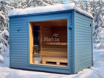 Venkovní finská izolovaná sauna 244x340