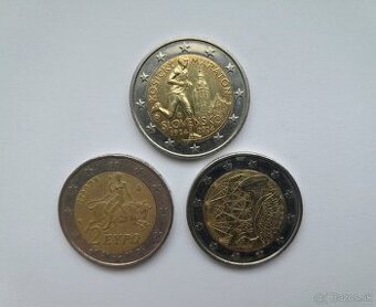 3 zberateľské 2e mince