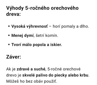 Palivové drevo orech