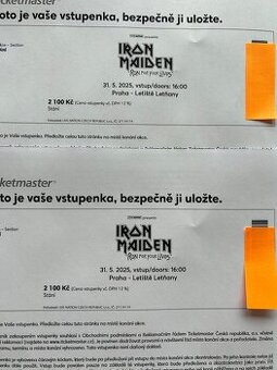 2x Iron Maiden Praha 31.5.