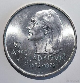 Predám 20 Kčs 1972 - Sládkovič - var."bokombrady"