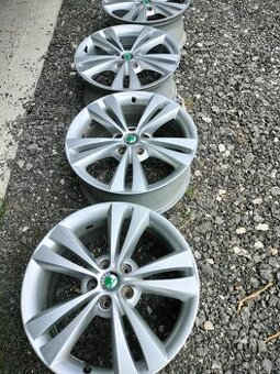 4ks alu disky orig. Škoda 5x112 R18