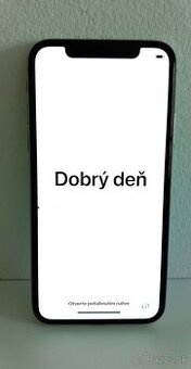iPhone X, strieborný