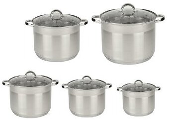 Sada veľkých nerezových hrncov Rossner aj jednotlivo