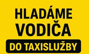 Hľadáme vodičov do taxislužby