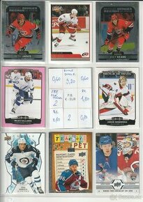 Hokejové kartičky - NHL - insertné karty na predaj, časť B.