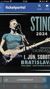 Koncert STING Bratislava 1.6.2024