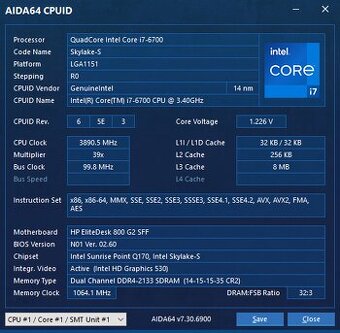 Intel i7-6700 4GHz