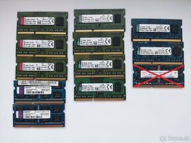 Predám 4GB DDR3 RAM moduly do notebookov
