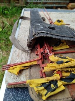 Nemecké kožene puzdro na vlajky
