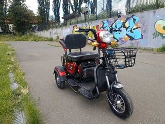 Trojkolesová elektrická kolobežka, elektrická trojkolka Elec