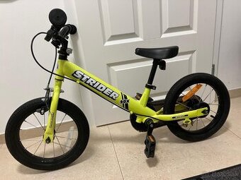 Strider 14x žltý bicykel 3-6 rokov