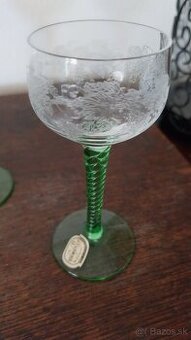 Starožitné likérky Bohemia glass