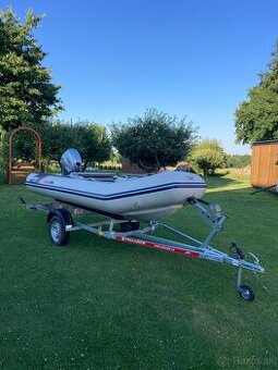 Motorový člun Honwave T38 IE, čln + Honda BF 20