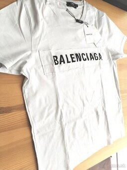 Tricko Balenciaga biele