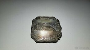 Starozitna strieborna pudrenka