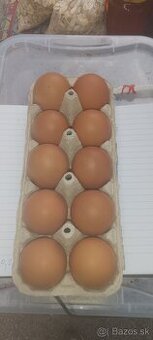 Krásne domáce vajíčka Xl oranžové pekne zltka