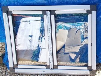 Predám okna : 138x105 antracit/biela a 75x175 antracit 3sklo