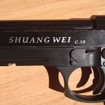 Predám airsoftovú pištoľ SHUANG WEI C.18 – pružinová