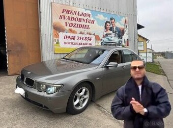 BMW 735i E65 na náhradné diely ND