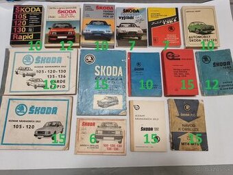 ŠKODA staré katalógy, príručky, knihy, náhradné diely