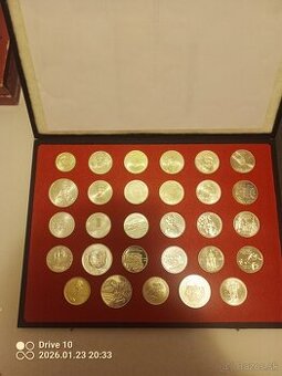 Predám strieborné mince SLOVENSKO 1993-1999 BK