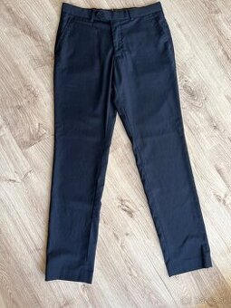 oblekové nohavice Reserved Slim Fit – veľkosť 48, modré