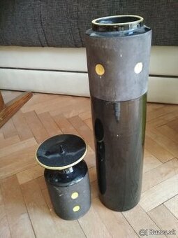 Retro keramická váza + svietnik Keralit
