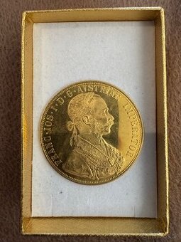 Predám zlatú mincu 4 Dukát 1915 - František Jozef I.