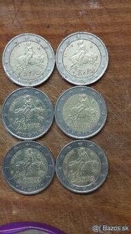 Predam 2eurove mince Grecko 2002 v hviezdicke S 6KUSOV