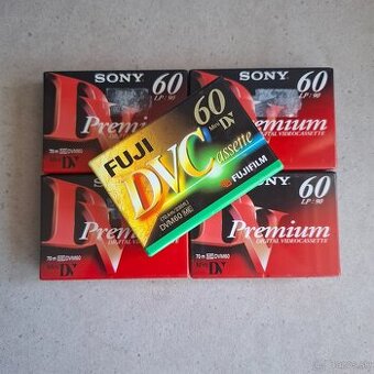 Sony, Fuji Mini DV 60 – Sada 5ks (Nové / Nerozbalené)
