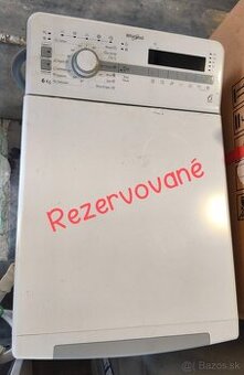 Whirlpool 6th Sense – vrchom plnená práčka, 6 kg, 1200 ot./m