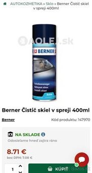 Berner čistič skiel v spreji