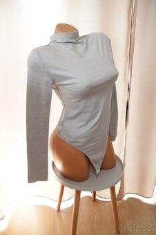 Šedo biely body top, XS/S