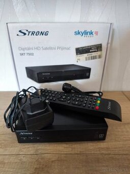 Predám DVB-S2 satelitný HD prijímač Strong SRT 7502 SKYLINK