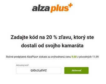 AlzaPlus+ rocne clenstvo 20% zlava