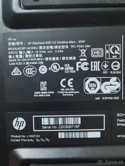 HP Elite Desk 800 G2 - i5 6500T