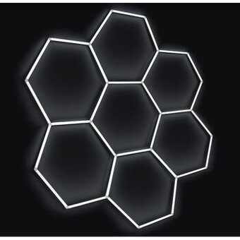 💡 LED HEXAGONOVÉ SVETLO 6500 K – 238 x 252 cm