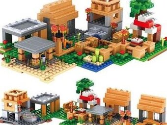 MINECRAFT DEDINA 580 ks stavebnica