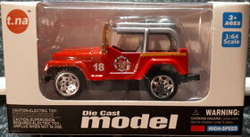 Die Cast Model - Emergency Fire Jeep - auticko