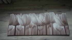 Obraz Tulip Neutral Sepia na plátne, 140 x 56cm