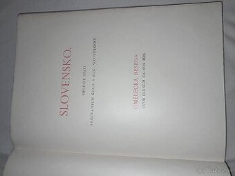 Slovensko,,Sborník stati věnovaných kraji a lidu slovenském